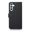 For Samsung Galaxy A36 5G KHAZNEH Litchi Texture Leather RFID Phone Case(Black)
