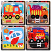 5 PCS KBX-017 Children Wooden Picture Puzzle Baby Early Education Toys(Cement Truck)