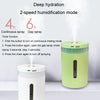1L Home Humidifier Large Capacity Desk Aroma Mute Ambient Light Humidifier Charging Model(Green)