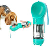 Portable Dog Water Bottle 300ml Leakproof Lake Blue