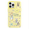 For iPhone 16 Pro Skin Feeling Jelly TPU Hybrid PC Phone Case(Star Rabbit Yellow)