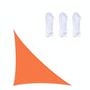 Triangle Outdoor Garden Sunshade Sail Waterproof Anti-UV Canopy, Size: 4m x 4m x 5.7m(Orange)