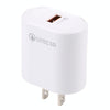 LZ-2117 18W QC3.0 3.1A USB Fast Charger, US Plug (White)