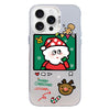 For iPhone 15 Pro Max Christmas Series PC Full Coverage Pattern Phone Case(CW053 White)