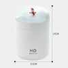 500ml Snowman Humidifier USB Desktop Large Capacity Colorful Ambient Light Air Humidifier()