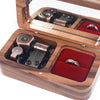 Wooden Music Box with Ring Storage Function, Spec: J282