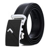 Dandali Casual Men Automatic Buckle Belt Business Soft Leather Pants Band, Length (cm): 115cm(ZD-16)
