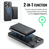 For iPhone 13 Pro Max DG.MING MAGKING-K2 Series MagSafe RFID Card Bag Detachable Phone Case(Black)