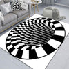 3D Geometric Stereo Trap Vision Living Room Bedroom Carpet, Size: 50x80cm(Rectangular Visual B)