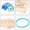 Monsthetic Nail Board Space Imagination Graphic Cognition Kindergarten Early Education Puzzle Toys(Nail Board)