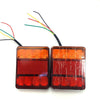 2 PCS CNSUNNY LIGHT DC 12V Car Truck Trailer Caravans LED Rear Tail Warning Brake Lights
