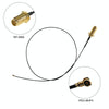 2 x 6dBi 2.4GHz 5GHz Dual Band WiFi RP-SMA Male Antenna + 2 x 35CM RP-SMA IPEX MHF4 Pigtail Cable for M.2 NGFF WiFi WLAN Card (Black)