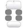 Car Front Windshield Heat Insulation Sun Protection Visor, Specification: Large Front Baffle+4 Side Baffles+1 Rear Baffle