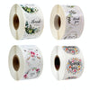Roll Flower Thank You Sticker Birthday Party Wedding Decoration, Size: 2.5cm/1inch(A-14)