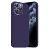 For iPhone 11 Pro Max Nano Lens Cover Liquid Silicone Phone Case(Dark Purple)