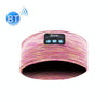 Music Headband Bluetooth Eye Mask Yoga Running Sleep Headphones(Pink)