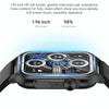 KT64 1.96 inch IPS Screen Smart Watch Supports Bluetooth Calls/Blood Oxygen Monitoring(Gold)