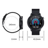 LOANIY E80 1.3 Inch Heart Rate Detection Smart Watch, Color: Red Silicone