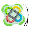 Children Educational Rotating Magic Beans Compass Fingertip Cube Toy Spinning Rolling Balls Gyro(Green)