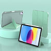 For iPad 10th Gen 10.9 2022 mutural Y-Shape Deformation Leather Tablet Case(Green)