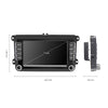 A3040 For Volkswagen 7-inch 2+32G Android Car Navigation Central Control Large Screen Player With Wireless CarPlay, Style:Standard+AHD Camera
