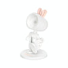 Mini Table Lamp Desktop DIY Ornaments Folding Night Light(Rabbit White)