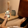 Cute Panda Night Light USB Charging Touch Control Colorful Silicone Bedside Lamp(Squinting)