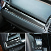 3 in 1 Carbon Fiber Central Control Gears Shift Panel Cover Trim Decals Decorative Sticker for Honda Civic 10th Gen 2016-2019, Left Driving
