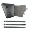 Motorcycle Side Box Package Fast Demolition Triangle Side Bag Leather Cycling Bag(Black)
