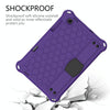 For Samsung Galaxy Tab S6 Lite P610 Honeycomb EVA + PC Shockproof Case with Strap(Purple+Black)