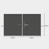 2 PCS 69 x 82cm Automobile Front And Rear Partition Curtain Business Car Air Conditioning Privacy Curtain(black)