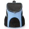 Foldable Pet Carrier Backpack, Breathable Nylon, Blue, For Small Pets