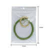 SiB005 Large Round Silicone Bracelet Keychain Outdoor Sports Silicone Bracelet(Army Green)