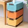 Foldable Book Box Plastic Storage Box, Color: M Banana Yellow