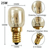 E14 Salt Crystal Lamps High Temperature Resistant Oven Light Bulb, Power: 25W Brass Lamp Head(2700K Warm White)