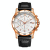OCHSTIN 6068A Multifunctional Quartz Waterproof Luminous Men Watch(Rose Gold+White+Black)