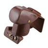 Full Body Camera PU Leather Case Bag for Canon EOS 200D  (18-55mm Lens)(Coffee)