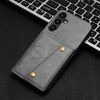 For Samsung Galaxy A56 5G Double Buckle Card Slots Magnetic Phone Case(Grey)