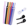 50 PCS Needle Shape Self-adhesive Data Cable Organizer Colorful Bundles 12 x 145mm(Green)