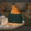 Simulation Flame Aromatherapy Humidifier Bedroom Ambient Light, Color: Green