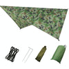 250 x 120cm Anti-mosquito Hammock and Tarp Set Waterproof Sunshade Camping Supplies(Camouflage + Camouflage)