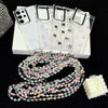For Samsung Galaxy S23 Ultra 5G Little Fresh Bow Neck Chain TPU Phone Case(White)