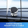 F19 Car Magnetic Phone Holder 360 Degree Rotating Metal Phone Navigation Holder (Silver)