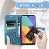 For Alcatel 1S 2021 Butterfly Love Flower Embossed Horizontal Flip Leather Case with Holder & Card Slots & Wallet & Lanyard(Blue)