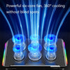 NUOXI Q9 RGB Lighting Effect Laptop Cooler(Black)