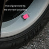 4pcs /Set Luminous Car Motorcycle Tire Modified Valve Cap, Color: Green White Skull