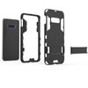 Shockproof PC + TPU Case for Galaxy S10e, with Holder(Black)