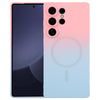 For Samsung Galaxy S25 Ultra 5G Liquid TPU Silicone Gradient MagSafe Phone Case(Pink Blue)
