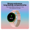 ET490 1.27 inch Color Screen Smart Watch Leather Strap, Support Bluetooth Call / ECG(Pink)