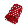 Red Heart Dog Sweater - Christmas Jumper (L)